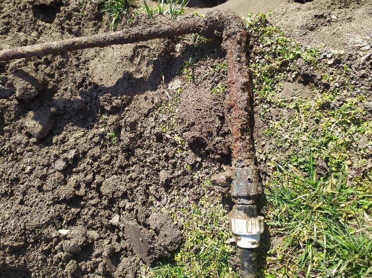 Csőtörés bemérés Dunaharaszti – helyszíni fotó