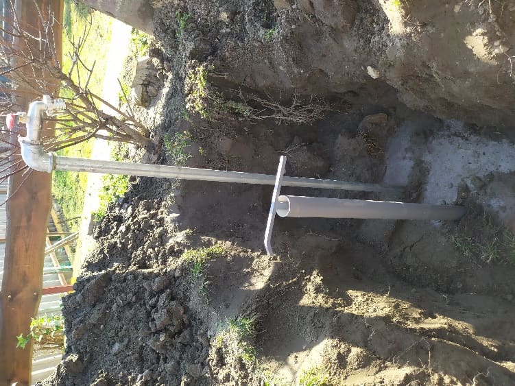 Az elkorrodált horganyzott vascső